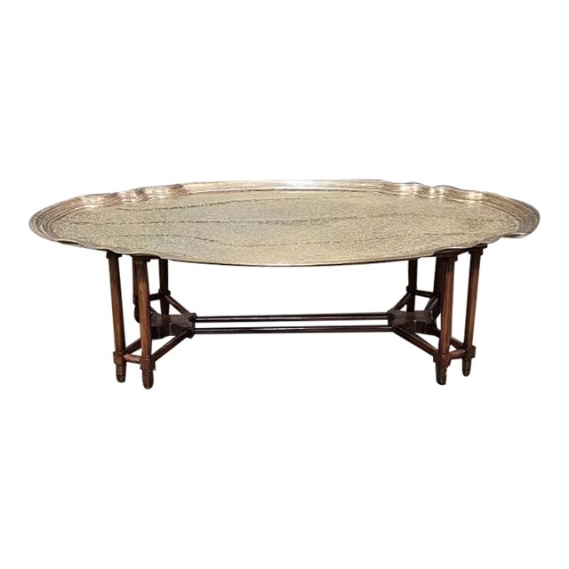Baker Collector's Edition Solid Brass Tray Top Cocktail Table Coffee Table For Sale