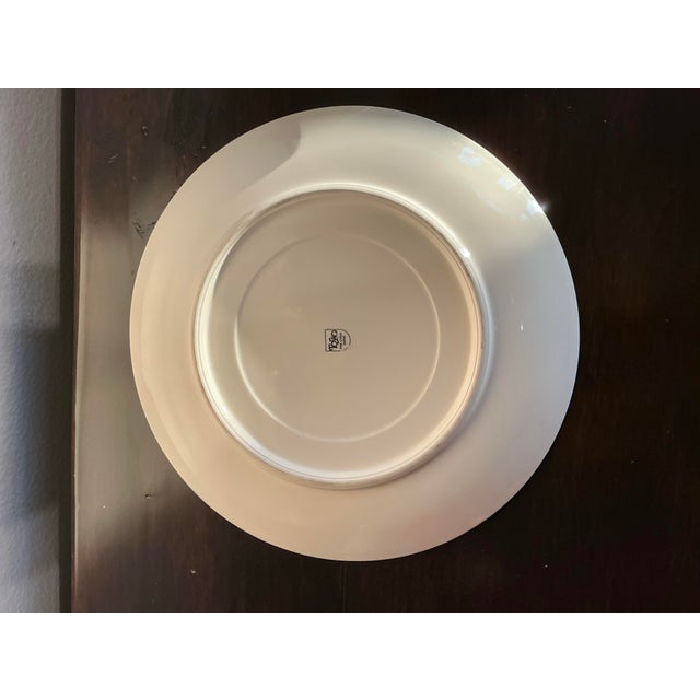 Ceramic Tosho Toyo Japan Imari-Style Floral Charger Plates For Sale - Image 7 of 11