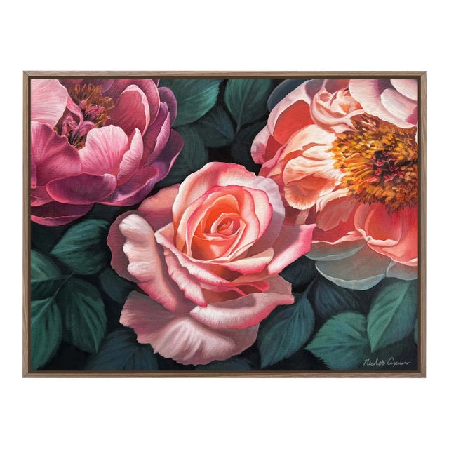 Life in Full Bloom, Giclee Print on Canvas, Framed For Sale