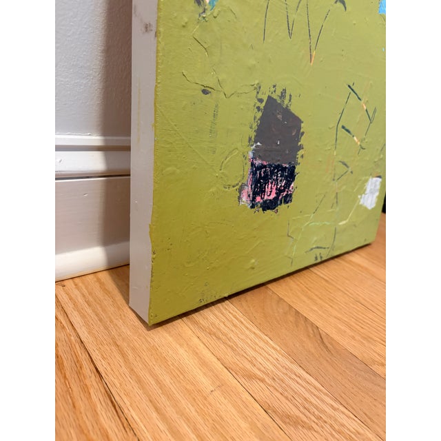 Abstract Sarah Trundle, Contemporary Abstract Mixed Media Collage, "Objectively" For Sale - Image 3 of 4
