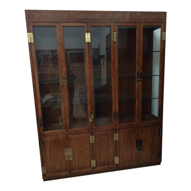 Henredon Scene I Campaign Collection China Cabinet | Chairish