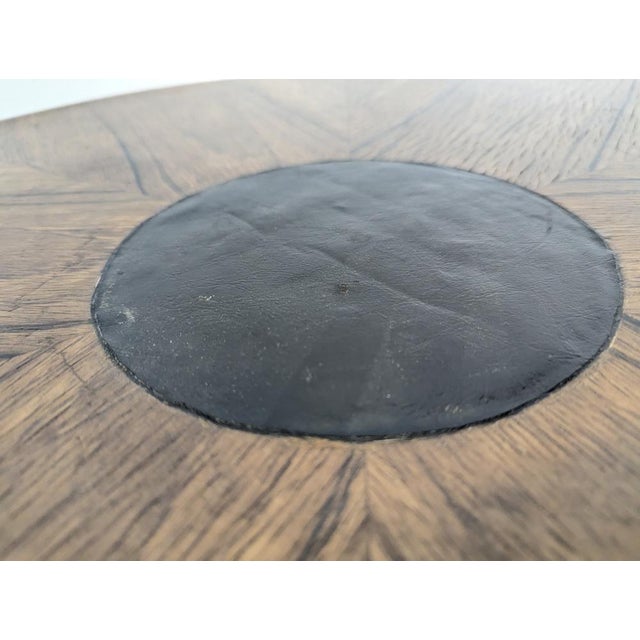 2000 - 2009 Circular Side Table in the style of Jules Leleu, 1930s For Sale - Image 5 of 6