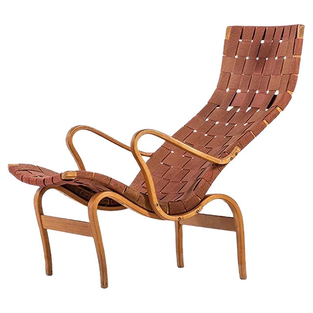 Pernilla Lounge Chair by Bruno Mathsson for Firma Karl Mathsson, 1944 For Sale