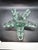 Vintage Pier 1 Imports Large Green Recycled Glass Starfish Paperweight 8.75” Wide X 1.75” Tall