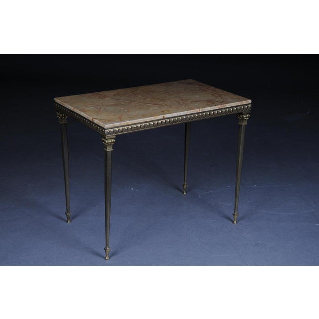 20th Century Louis XVI Side Table in Brass For Sale - Image 4 of 17