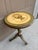 Wood 1920s Regency Green and Gold Painted Flip-Top Side Table With Lyre Motif For Sale - Image 7 of 11