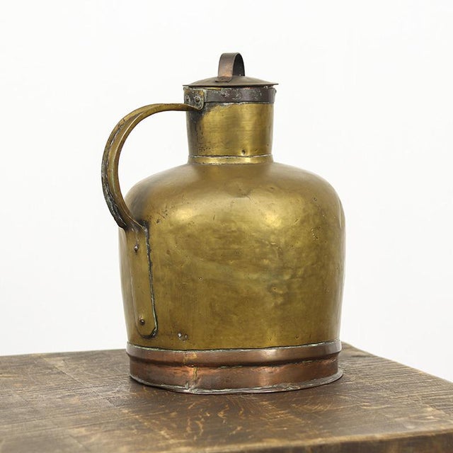 Large French Brass Canne à Lait or Milk Jug For Sale - Image 9 of 9