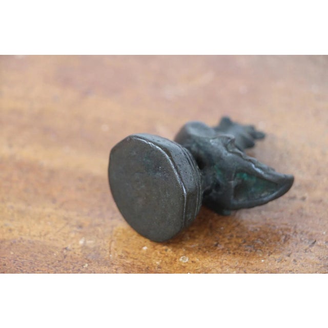19th Century Antique Burmese Bronze Opium Weight For Sale - Image 10 of 13