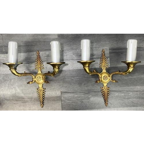 Vintage French Style Ornate Wall Sconces, Set of 2 For Sale - Image 12 of 12