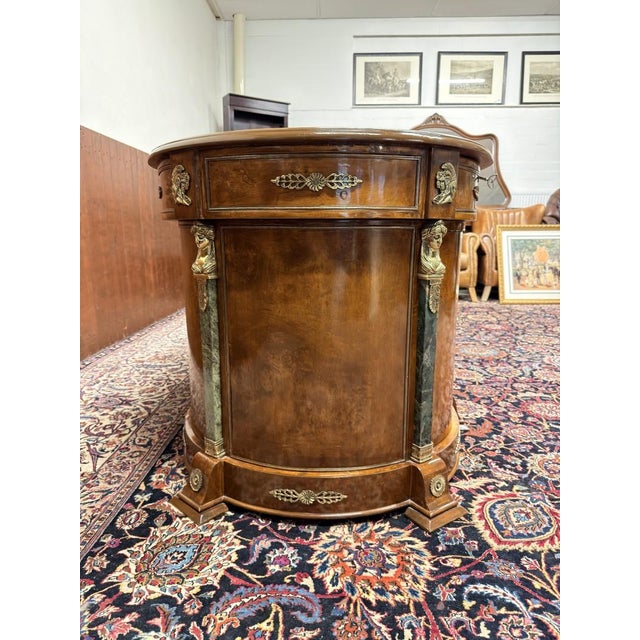 French Louis XIV Oval Writing Desk For Sale - Image 9 of 18