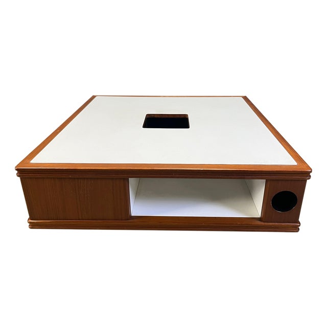 Space Age Wooden Bar Coffee Table, 1960s For Sale