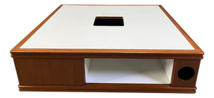 Space Age Wooden Bar Coffee Table, 1960s