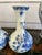 Pair Petite Vintage Delft Vases Blue & White Windmilll Hand Painted Bud Vases For Sale - Image 10 of 18
