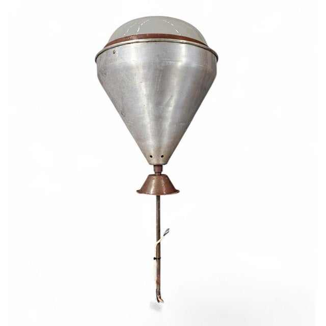Large Industrial Aluminum Hanging Lamp, 1970s For Sale - Image 11 of 14