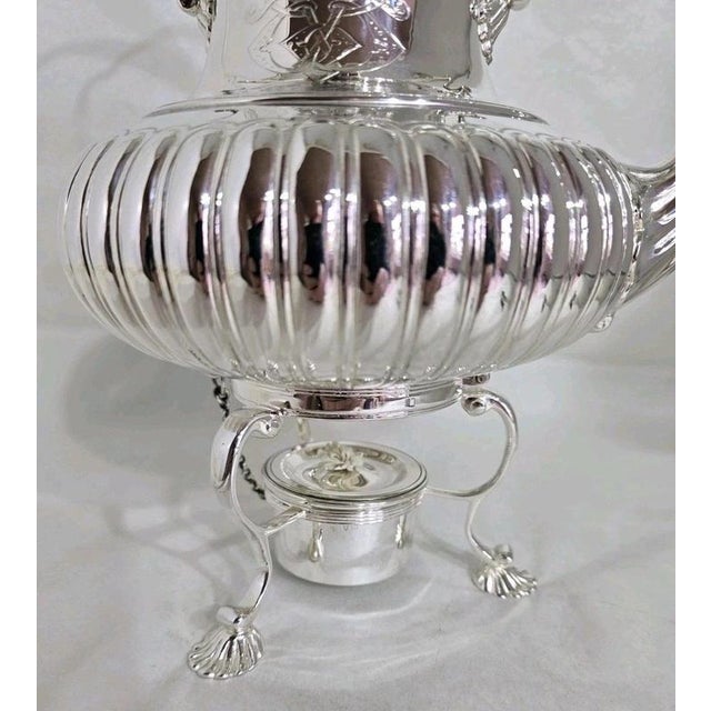 Sterling Silver Spirit Kettle and Stand, London, 1975 For Sale - Image 9 of 13