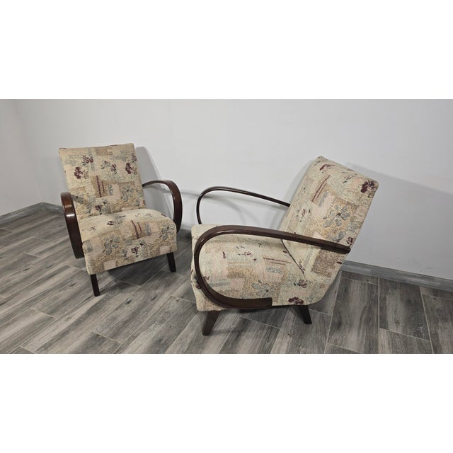 1940s Vintage Armchairs from Jindrich Halabala, 1940s, Set of 2 For Sale - Image 5 of 11