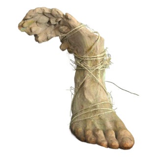 Maryam Pezeshki, Winged Foot Sculpture, Terracotta For Sale