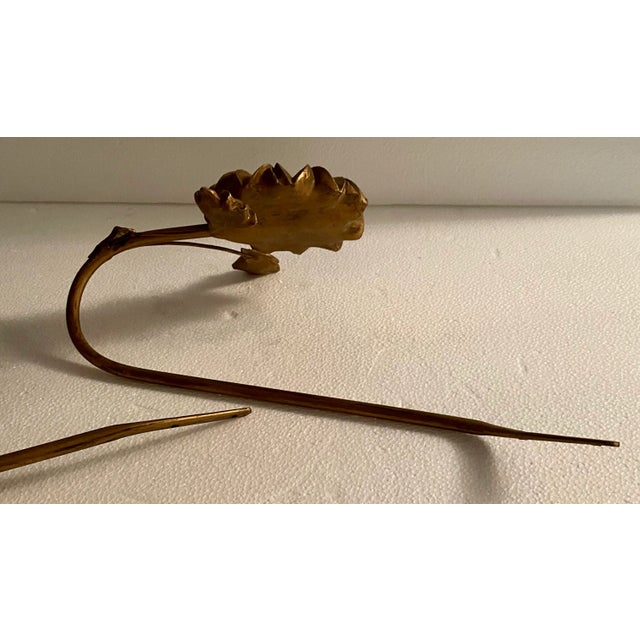 Transitional Vintage Gold Wash Curtain Tiebacks- a Pair For Sale - Image 3 of 10