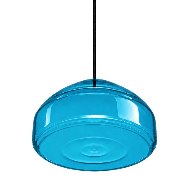 Emerald Blown Glass Pendant Light by Artem Zakharchenko-Halytskyi For Sale