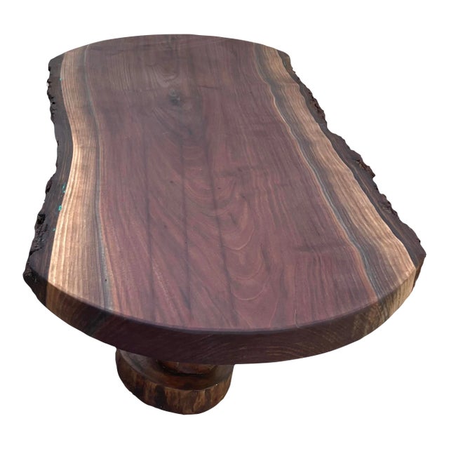 Black Walnut Live Edge Coffee Table For Sale