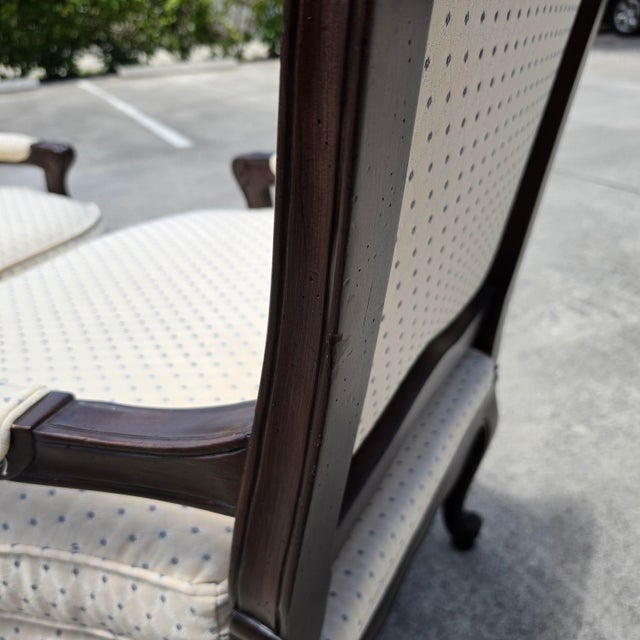 Howard Miller French Country Fauteuil Armchairs a Pair For Sale - Image 16 of 16