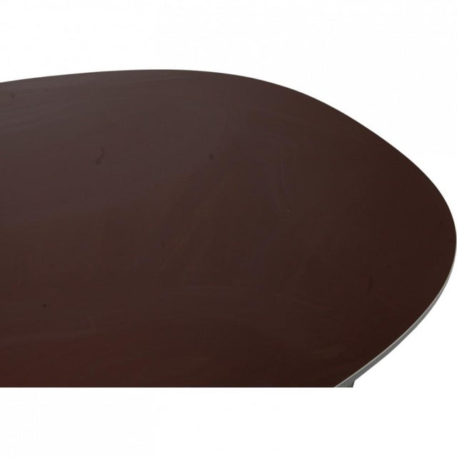Metal Brown Dining Table by Piet Hein, 1970s For Sale - Image 7 of 12