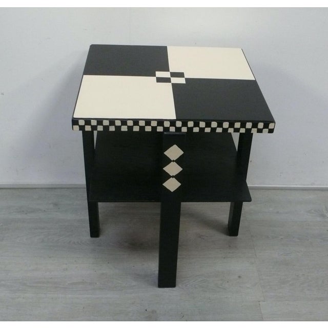 Bauhaus Vintage Side Table in Walnut, 1930s For Sale - Image 3 of 6