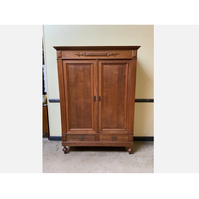 Antique Art Nouveau Wardrobe, 1900 For Sale - Image 9 of 9