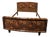 Tuscan Art Deco Double Bed in Briar, 1940 For Sale