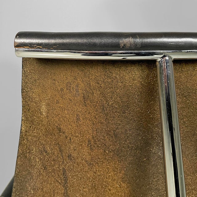 Italian Modern Leather T Chairs attributed to Katavolos, Littell and Kelley for ICF, 1960s, Set of 4 For Sale - Image 13 of 18
