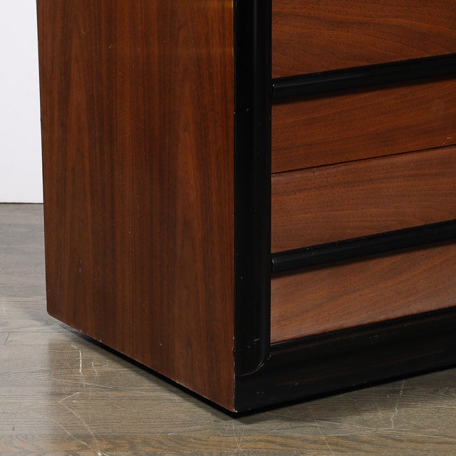 Mid-Century Walnut & Lacquered Chest by Robsjohn-Gibbings for Widdicomb Company For Sale - Image 16 of 18