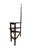 Vintage library stairs step ladder Measures 17” w x 23” d x 48” h. Stair height is 23.5”, stair width graduates from 3” to...