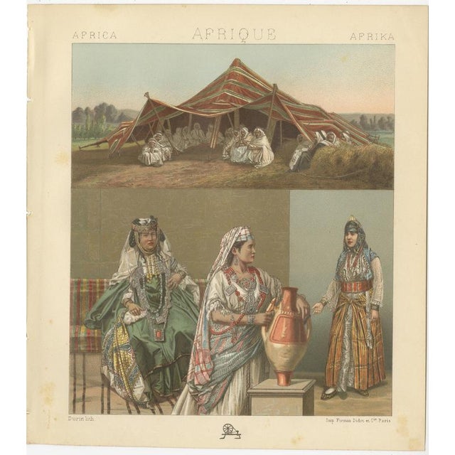 Late 19th Century Racinet, Afrique: North African Daily Life & Costumes, 1888, Lithographs, Set of 3 For Sale - Image 5 of 9