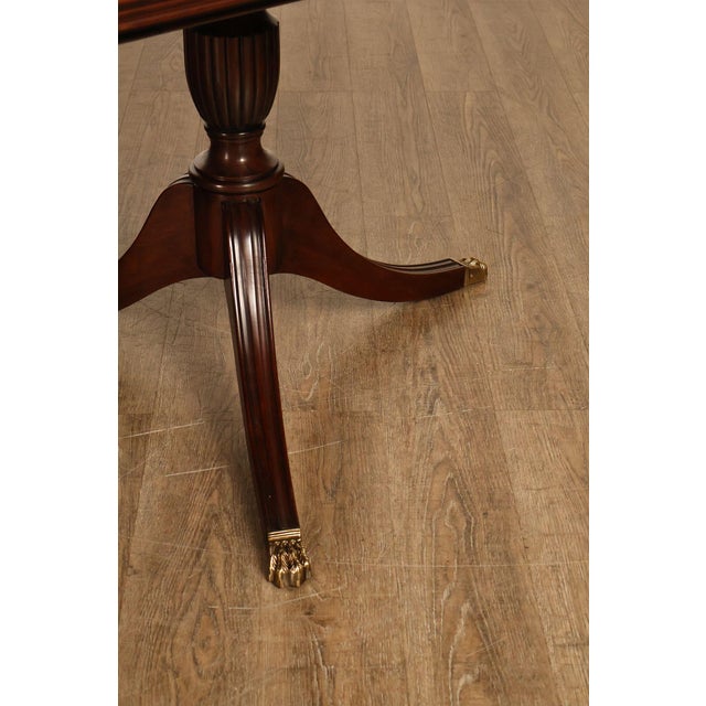 Henkel Harris Mahogany Double Pedestal Dining Table For Sale - Image 11 of 18