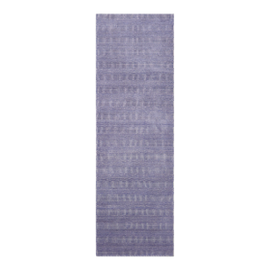 Grass Modern Dexter Blue/Ivory Wool Rug Runner - 2'6'' X 9'8''