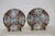Pair Large 18”dia. Japanese Imari 19th century chargers. Fine porcelain with multi floral reserves of various forms. Very...