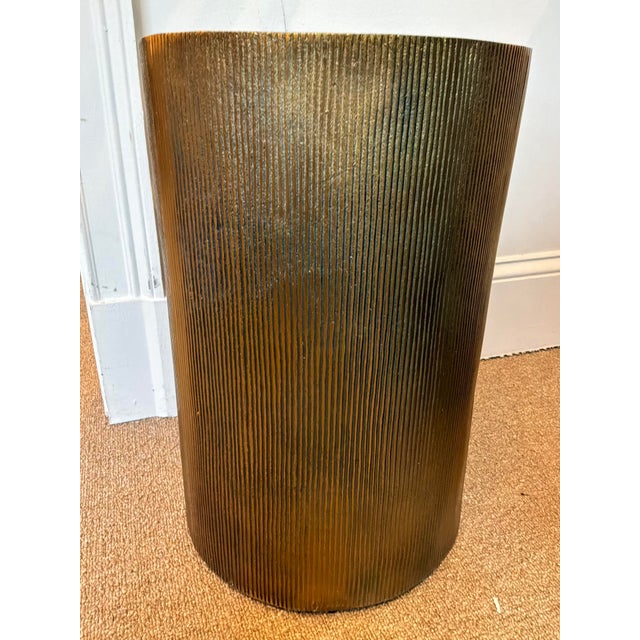 Modern Modern Bronze Metal Adrina Side Table For Sale - Image 3 of 3