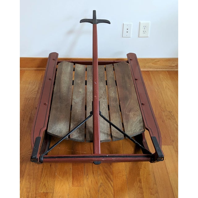 A unique one-of-a-kind early American wood sled that would be a great addition to your American decor. Great for the...