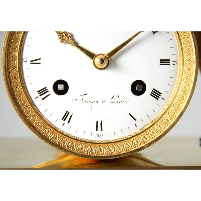 Early 19th Century Pendule Au Noir Mantel Clock from Faizan in Paris, 1810s For Sale - Image 4 of 16