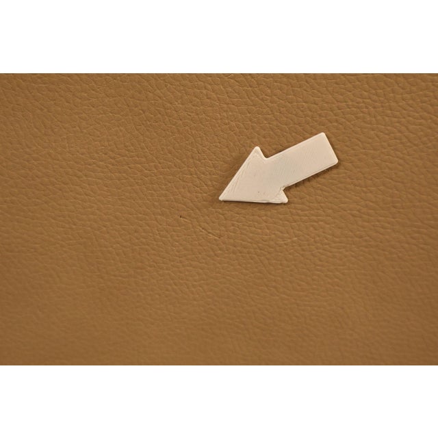 Italian Made Leather Sectional Sofa With Chaise For Sale - Image 18 of 18