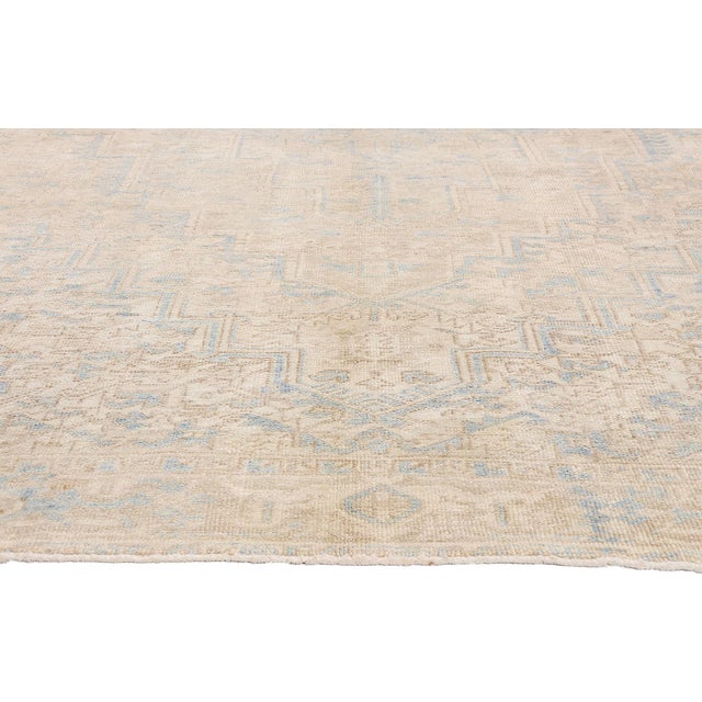 Vintage Persian Heriz Rug, 08'00 X 10'11 For Sale - Image 4 of 10