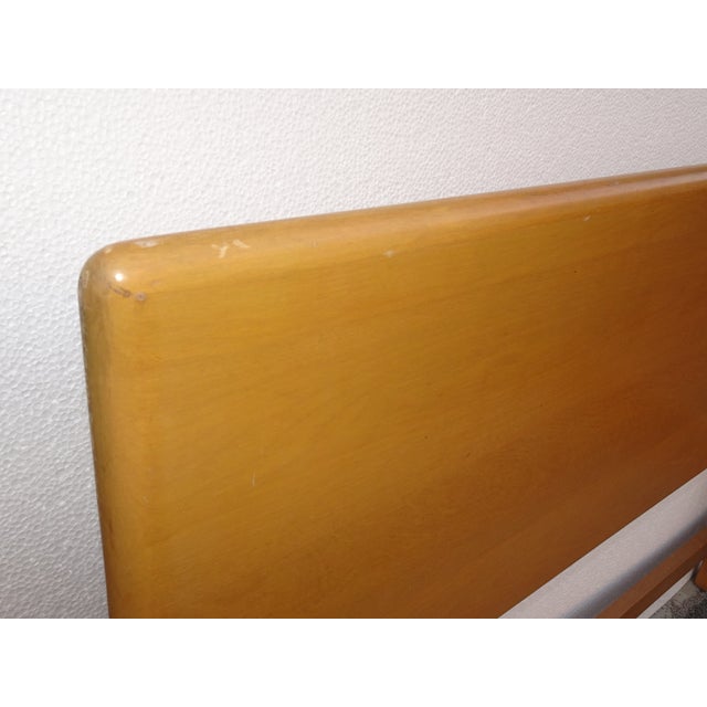 Wood Vintage Mid Century Modern Twin Heywood Wakefield Bed Frames Twin Headboards For Sale - Image 7 of 12