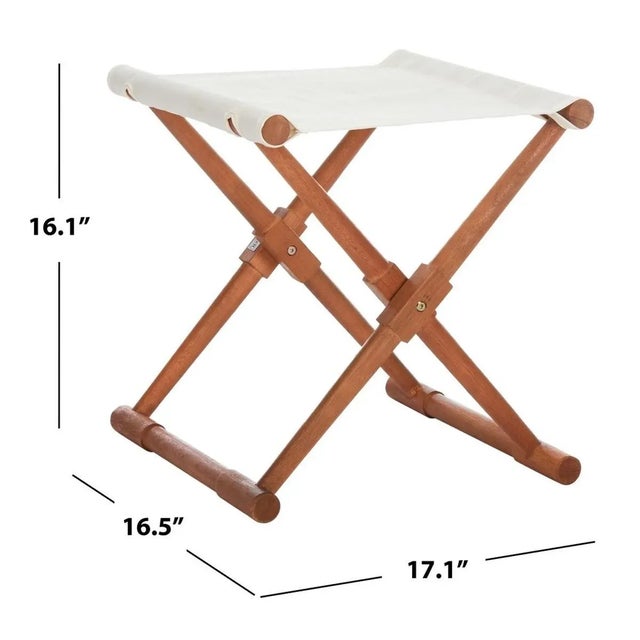 Contemporary Breanne Stool, Set of 2 - Natural/Beige For Sale - Image 3 of 6