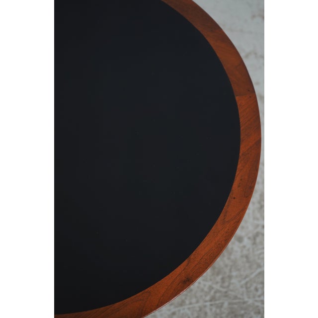 Pair Vintage French Empire Round Gueridon Side Tables W. Bronze Bases For Sale - Image 13 of 14