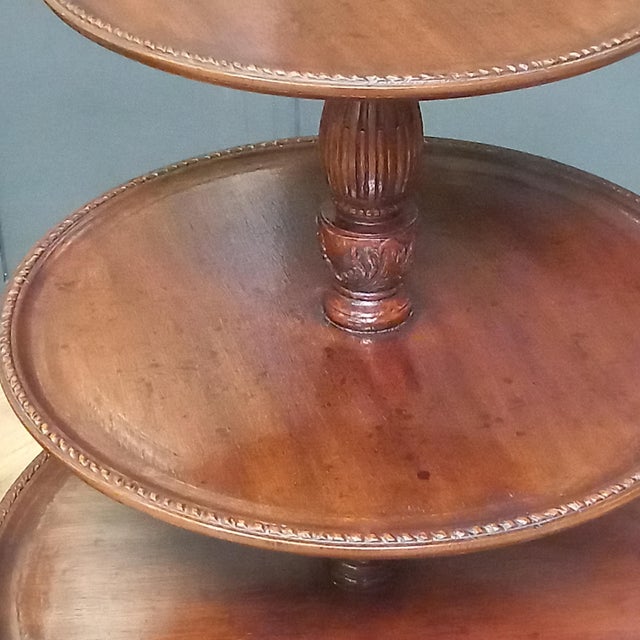 English 18th-Century Tripod Dumb Waiter Etagère For Sale - Image 6 of 18