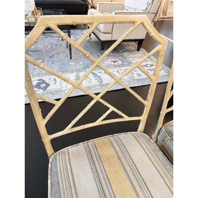 Metal 1950s Chinoiserie Metal Calcutta Dining Patio Chairs by Brown Jordan- Set of 4 For Sale - Image 7 of 9