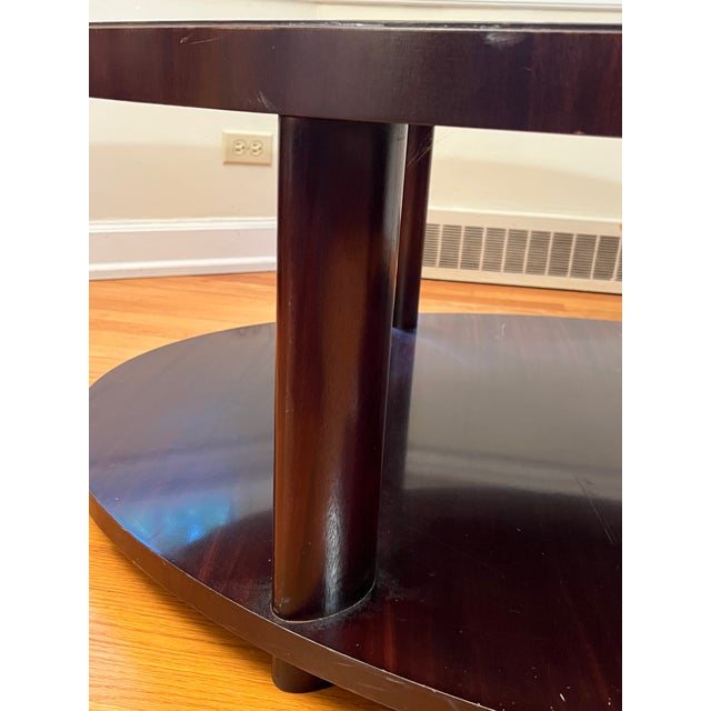 Wood Baker Furniture Oval Coffee Table by Barbara Barry For Sale - Image 7 of 12