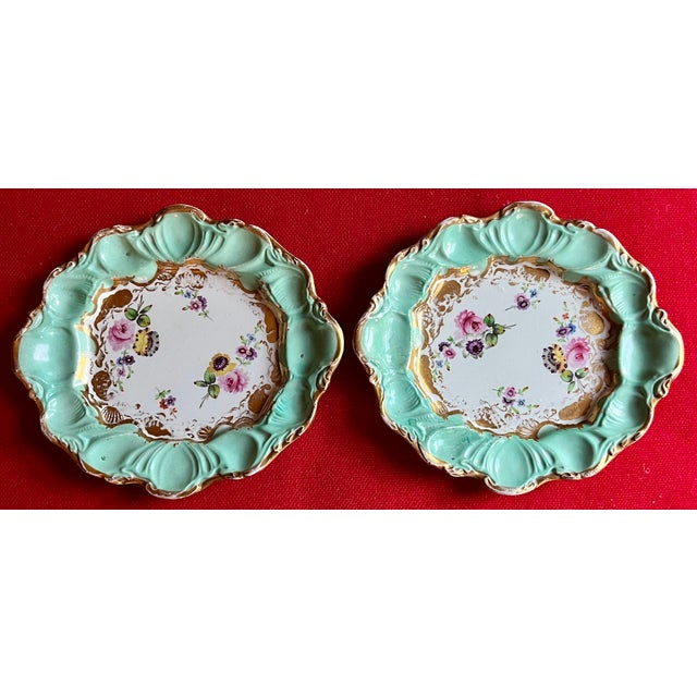 Mason's Ironstone Antique Early 19th Century English George III Mason's Patent Ironstone China Small Rococo Platters or Plates Circa 1815 - A Pair For Sale - Image 4 of 11
