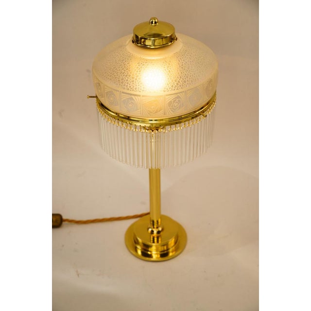 Gold Art Deco Table Lamp, Vienna, 1920s For Sale - Image 8 of 18