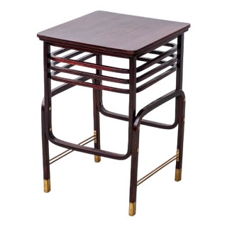 Small Antique Art Nouveau Table by Marcel Kammerer for Thonet, 1905 For Sale